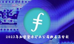 2023年加密货币矿业公司排
